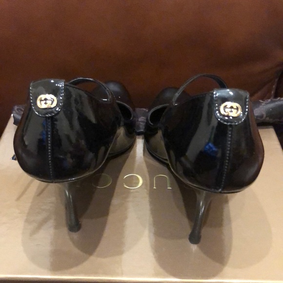 Black Gucci Mary Jane size 8 /38 - Picture 3 of 4